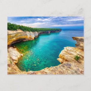 Pictured Rocks Vista Foto Print Postkarte