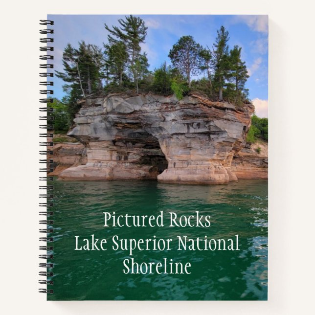 Pictures Rocks Lake Superior National Shoreline No Notizbuch (Vorderseite)