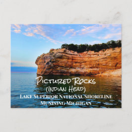 Pictures Rocks Lake Superior National Shoreline Postkarte