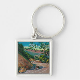 Picturesque Los Gatos Highway in der Nähe von Sant Schlüsselanhänger