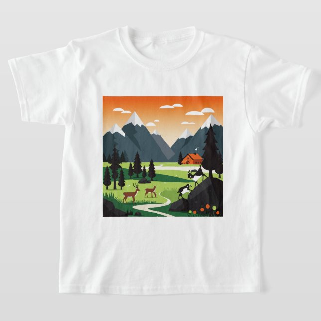 Picturesque mountain scenery T-Shirt (Ablage )