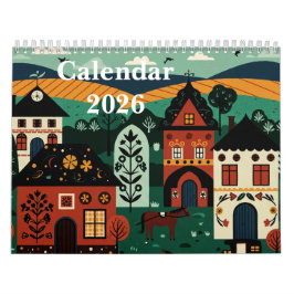 Picturesque rural landscape kalender