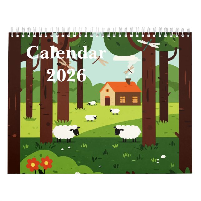 Picturesque rural landscape kalender (Titelbild)