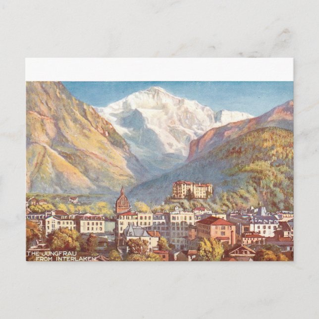 Picturesque Schweiz Szene Postkarte (Vorderseite)