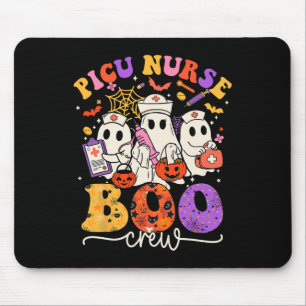 Picu Boo Crew Kostüm Funny Nurse Ghost Halloween Mousepad