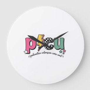 PICU Kinder-Intensivstation Krankenpfleger-Shirt_1 Große Wanduhr