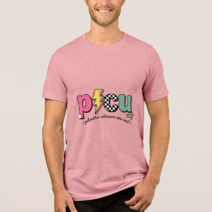 PICU Kinder-Intensivstation Krankenpfleger-Shirt_1 Tri-Blend Shirt