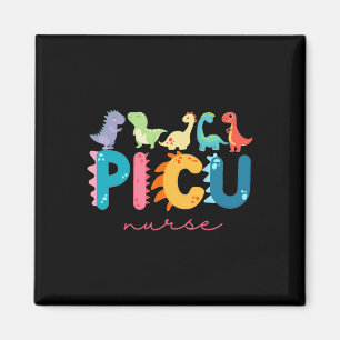 Picu Kinderkrankenschwester Dinosaurier Picu-Team  Magnet