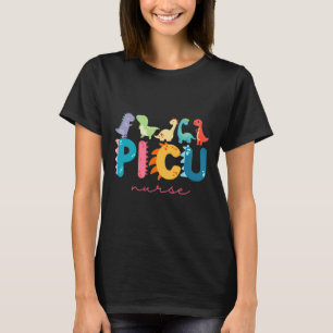 Picu Kinderkrankenschwester Dinosaurier Picu-Team T-Shirt