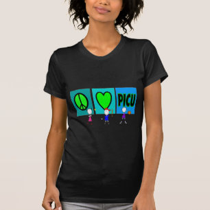 PICU Krankenschwester-Geschenke "FriedensLiebe T-Shirt