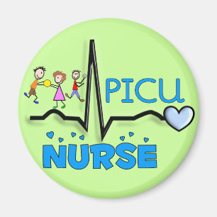 PICU Krankenschwester Geschenke-QRS Segment und Magnet