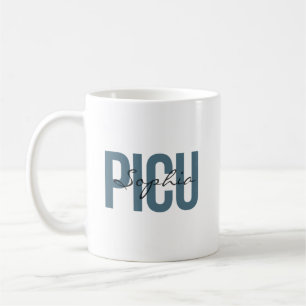 PICU-Krankenschwester Personalisierter Name Fettge Kaffeetasse