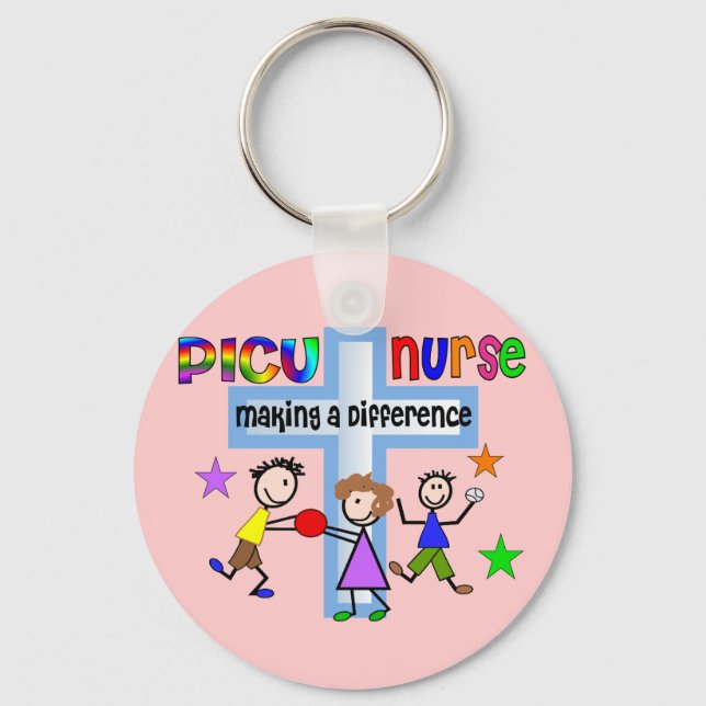 PICU Nurse Geschenke Schlüsselanhänger (Vorderseite)