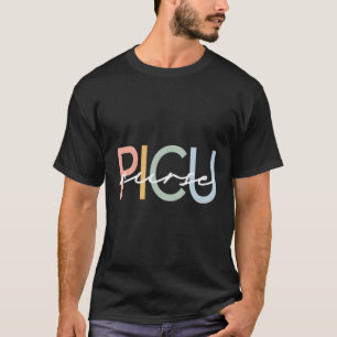 Picu Nurse Pädiatrie Intensivfarben Boho Cursi T-Shirt