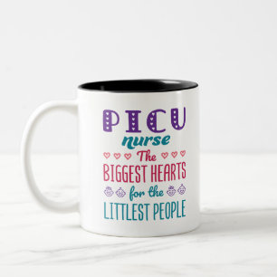PICU versorgt die Kleinsten mit den größten Herz Zweifarbige Tasse