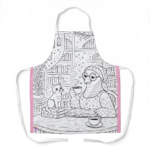 Pidgy und Nova Tea - Ausmal-Schürze