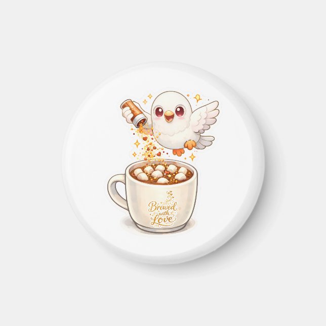 pidgy's Kaffee Glitter v1  Magnet (Vorne)