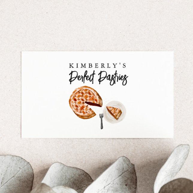 Pie Bakery Business Card Visitenkarte (Von Creator hochgeladen)