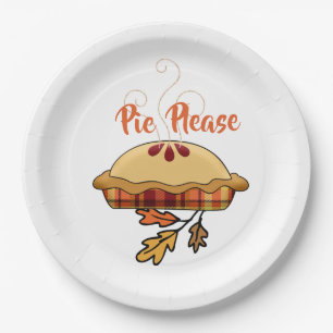 Pie bitte Apfelkuchen Erntedank Holiday Pappteller