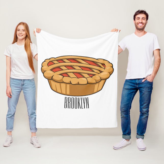 Pie-Cartoon-Abbildung Fleecedecke (Beispiel)