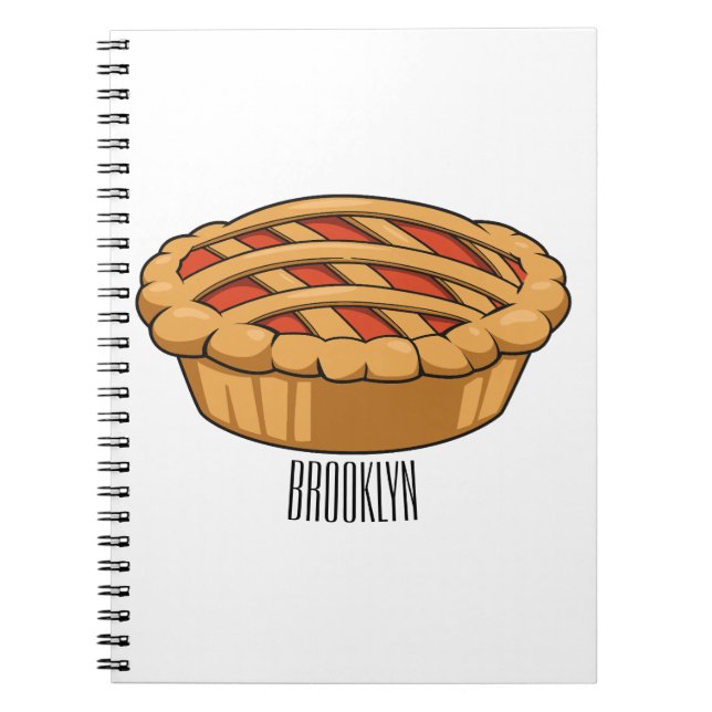 Pie-Cartoon-Abbildung Notizblock (Vorderseite)