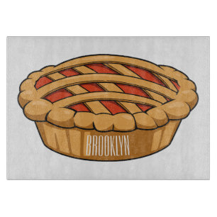 Pie-Cartoon-Abbildung Schneidebrett
