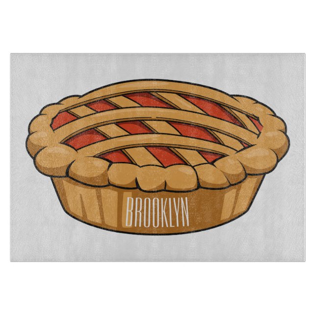 Pie-Cartoon-Abbildung Schneidebrett (Vorderseite)
