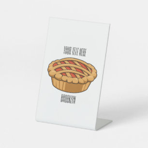 Pie-Cartoon-Abbildung Sockelschild