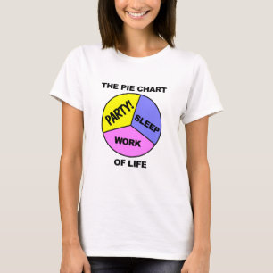 Pie Chart Life Shirt - wählen Sie Farbe & Stil