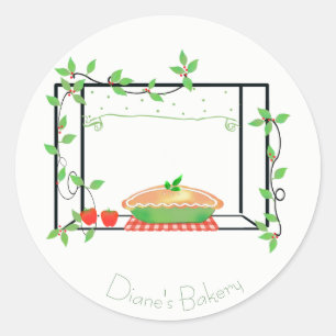 Pie dans la Fenêtre Boulangerie Sticker