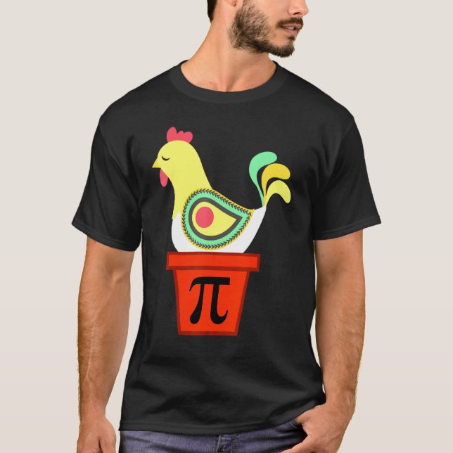 Pie Day Mathe Lehrer Chicken T-Shirt (Vorderseite)