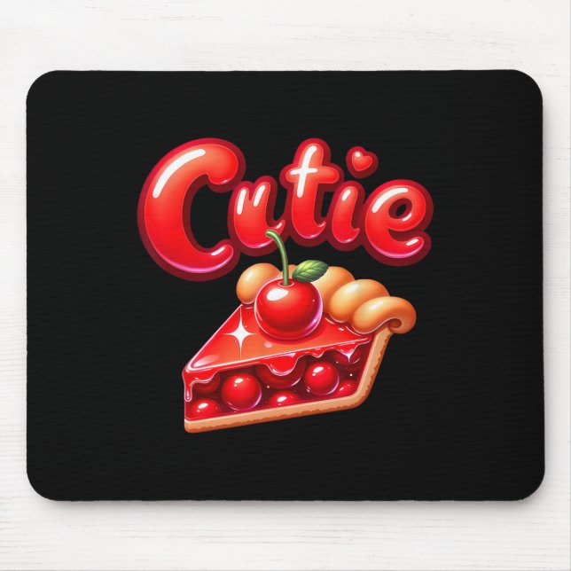 Pie Day Pi Day Erntedank Cherry Niedlich Pie Süsse Mousepad (Vorne)