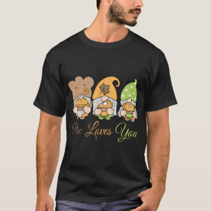Pie Lieben Du Funny Pumpkin Gewürzspeck Spaß Gnome T-Shirt