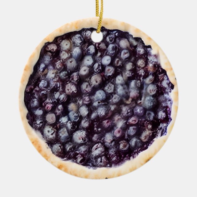 Pie like you Berry Much | Funny Food Puff Keramik Ornament (Vorne)
