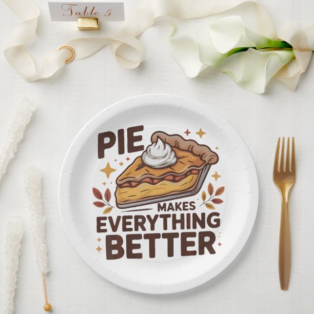 Pie macht besser pappteller (Hochzeit)