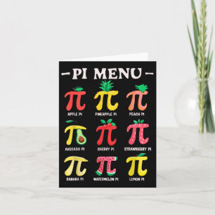 Pie Menu Funny Pi Day Pi 3.14 Math Teacher Pi Symb