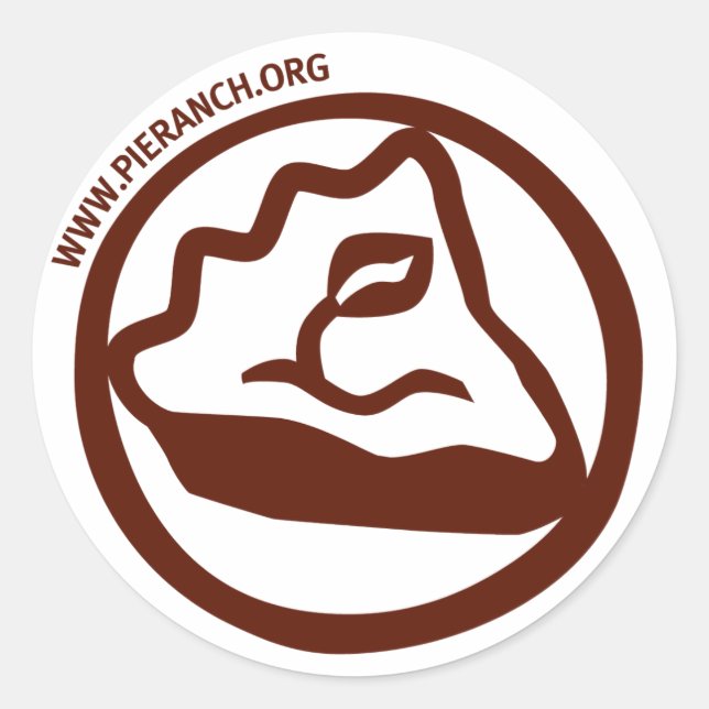 Pie Ranch Logo-Aufkleber Runder Aufkleber (Vorderseite)