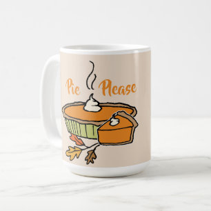 Pie S'Il Vous Plaît Thanksgiving Theme Mug Tan Arr