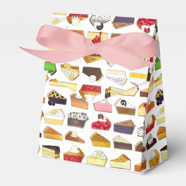 Pie Social Pi Day Slices Bake Sale Desserts Nahrun Geschenkschachtel (Vorderseite)