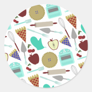 Pie Themed Pattern Sticker