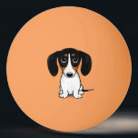 Piebald Dackel Niedlich Cartoon Dog Ping Pong Ball Tischtennisball<br><div class="desc">Ping Pong Ball von Piebald Dackel Lover Niedlich zeichn eines schwarzen, bräunlichen und weißen Dackel Hundes. Besuchen Sie Jenn's Doodle World für noch mehr lustige Produkte mit diesem originellen Design der Dackel.</div>
