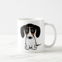 Piebald Dackel | Niedlicher Welpen-Hund-Kaffee-Tas