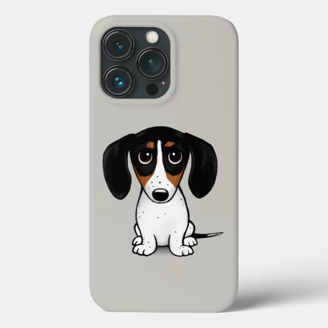 Piebald Dackel | Niedlicher Welpenhund Case-Mate iPhone Hülle (Rückseite)