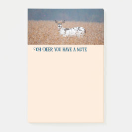 Piebald Deer Foto Post-it Klebezettel