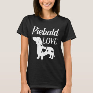Piebald Liebe Dackel Dackel Liebe T-Shirt