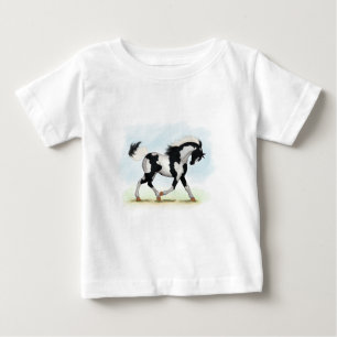 Piebald Overo Pinto Pferd Baby T-shirt