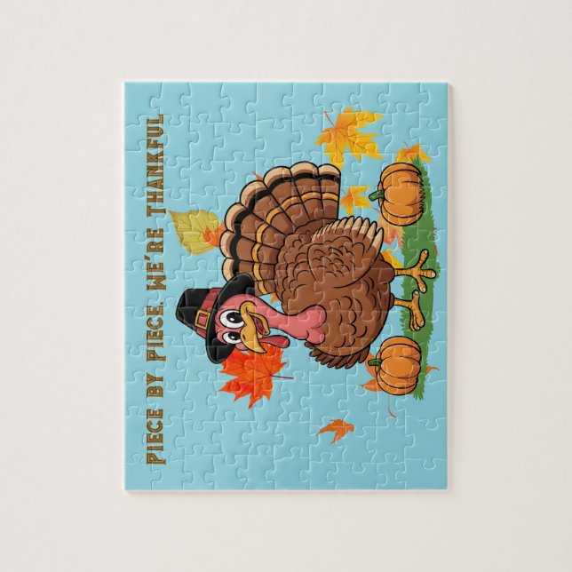 Piece by Piece, We're Thankful Thanksgiving Puzzle (Vertikal)
