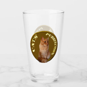 Pièce d'or de chat de gingembre, Tumbler en verre