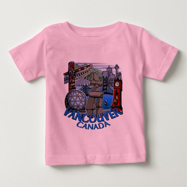 Pièce en t de bébé de point de repère de T-shirts (Devant)