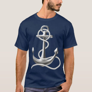 Pièce en t nautique de bleu marine de T-shirt de